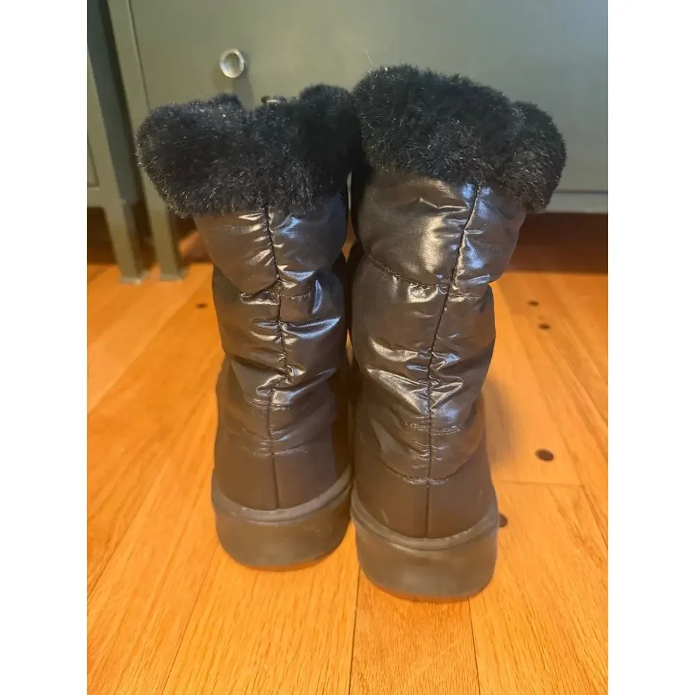 The North Face Nuptse Apres Puffer Boots Black Winter Womens Sz 8